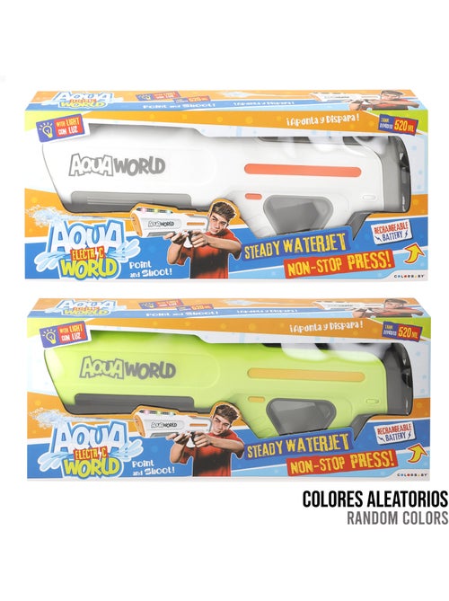 Pistolet à eau électrique avec lumières et sons aqua word - Kiabi