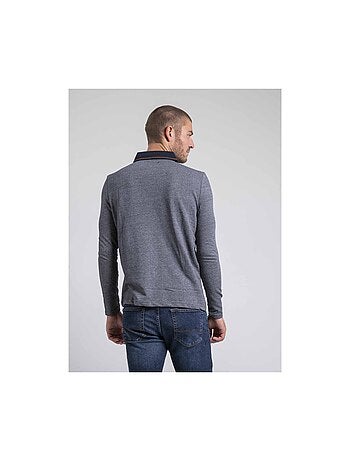 PIVALMOX poloshirt met lange mouwen van puur katoen