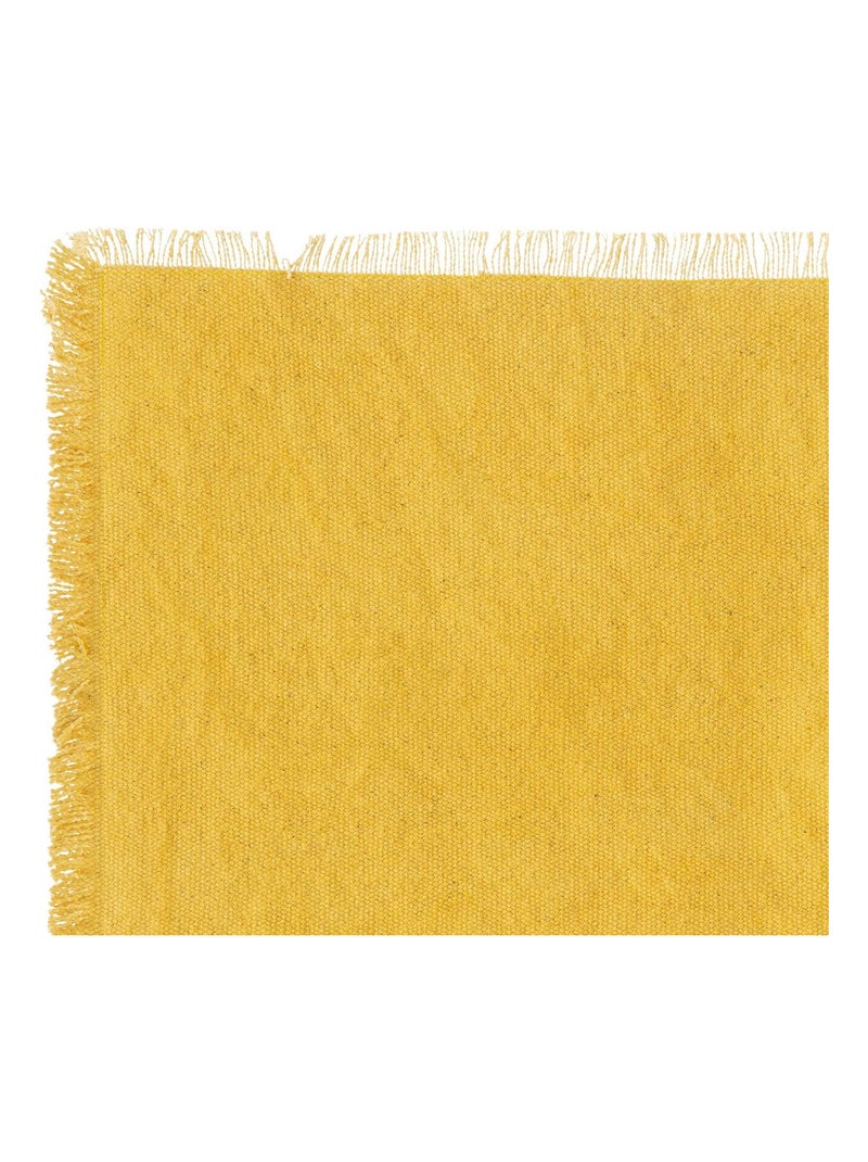 Placemat met franje Geel - Kiabi