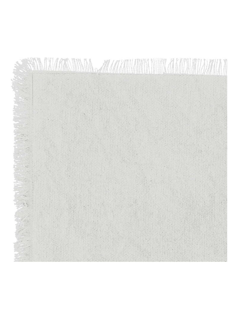 Placemat met franje Wit - Kiabi