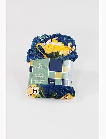 Plaid à Capuche Flanelle Le Roi Lion Simba 120x150cm – Doux et Chaud – Licence Officielle Disney
