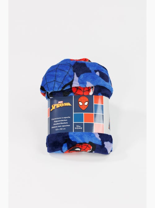 Plaid à Capuche Flanelle Spider-Man Marvel 120x150cm – All-Over Camo – Licence Officielle Marvel - Kiabi