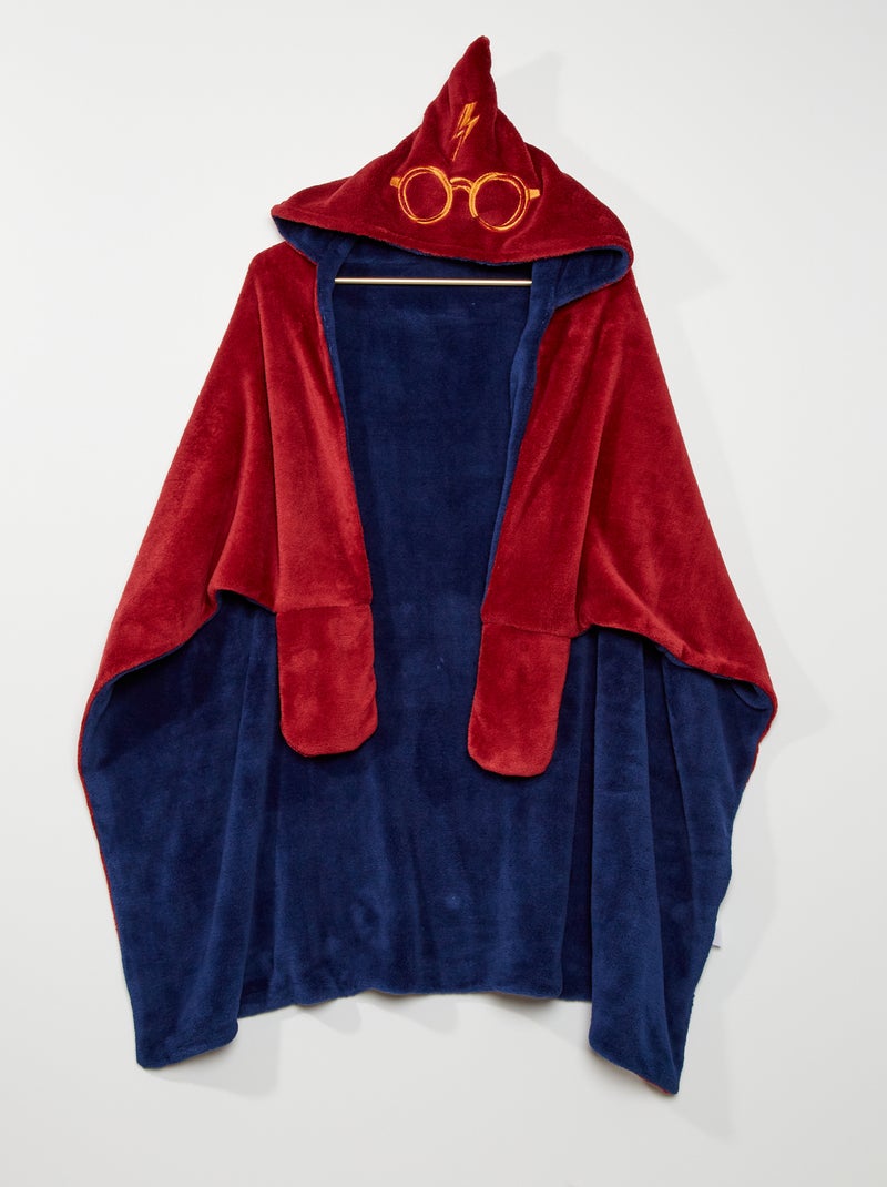 Plaid à capuche 'Harry Potter' Rouge/bleu - Kiabi