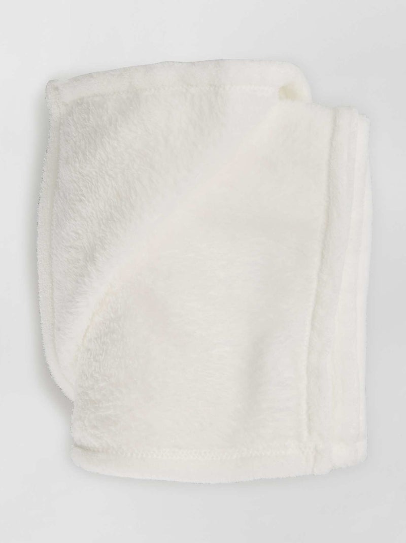 Plaid bébé polaire écru - Kiabi