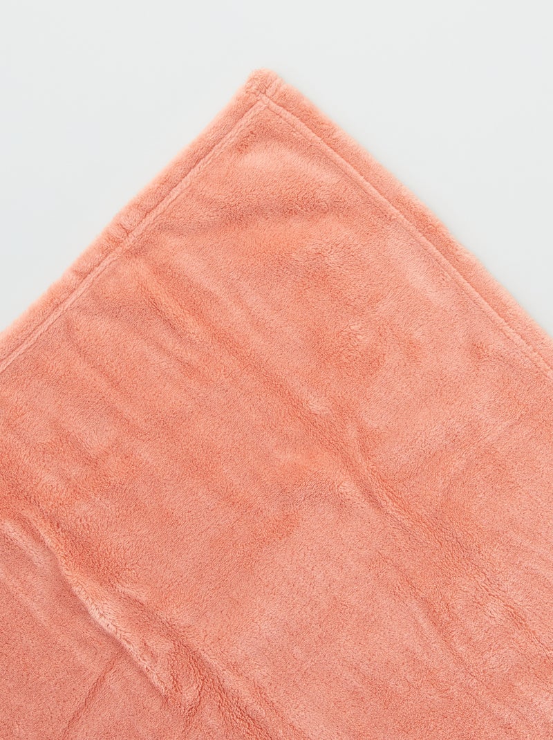 Plaid bébé polaire rose - Kiabi