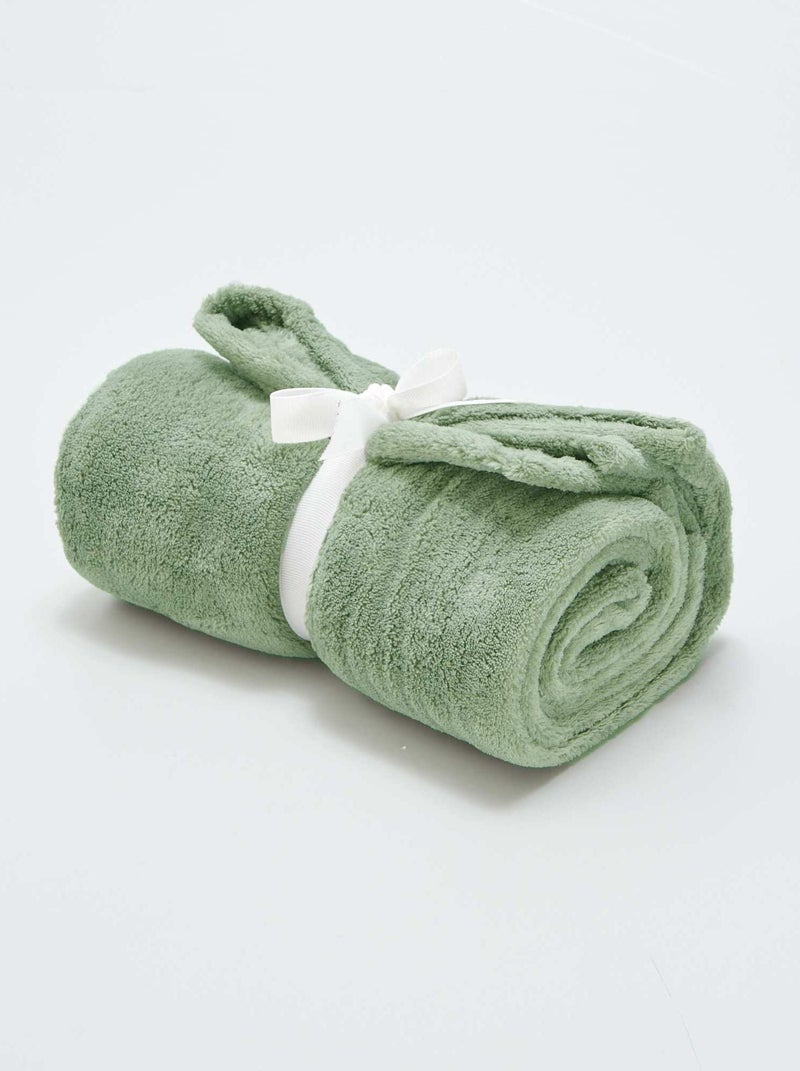 Plaid bébé polaire Vert - Kiabi