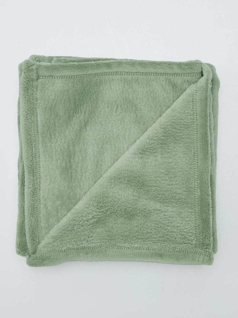 Plaid bébé polaire Vert - Kiabi