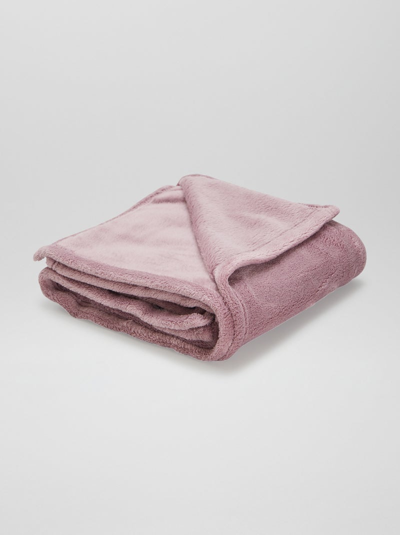 Plaid bébé polaire Violet - Kiabi