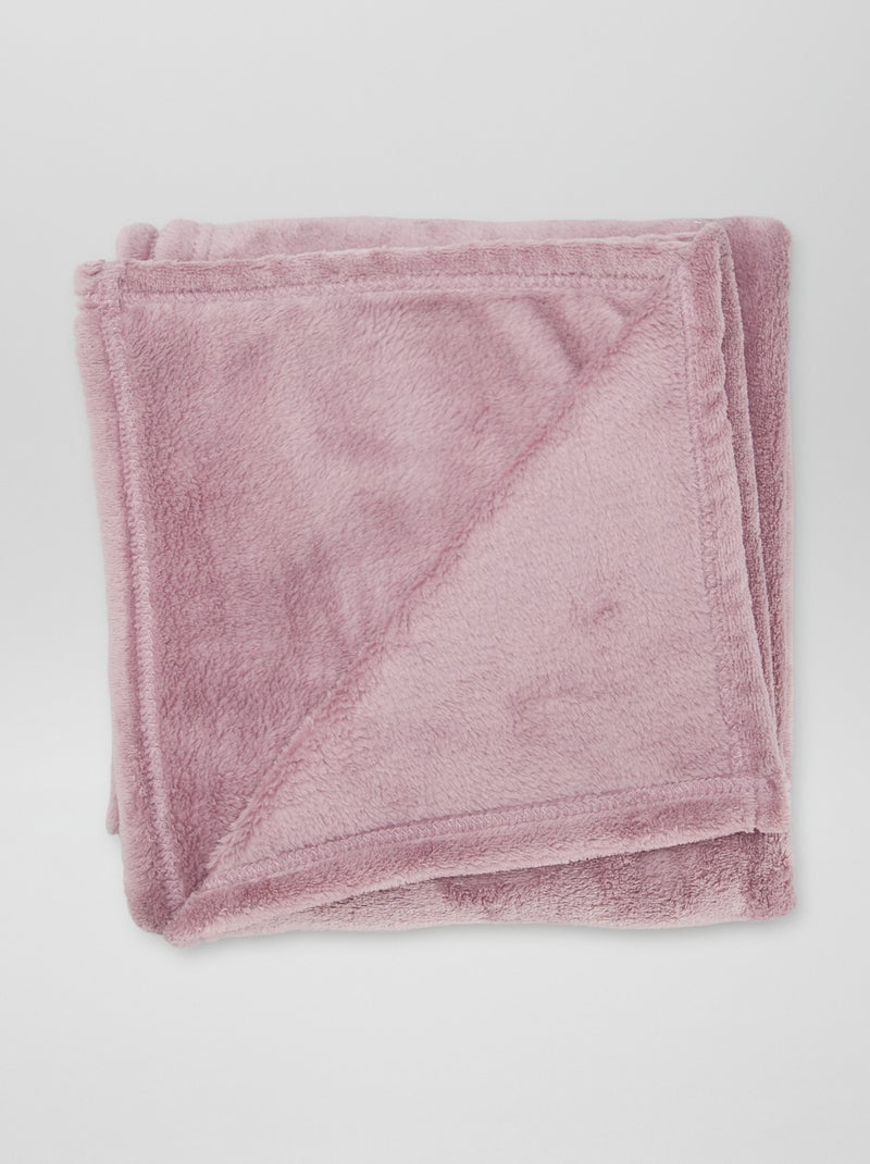Plaid bébé polaire Violet - Kiabi