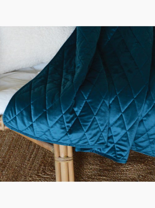 Plaid canapé en velours matelassé - Kiabi Plaid canapé en velours matelassé - Kiabi