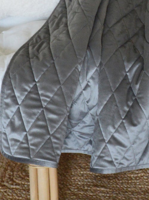 Plaid Canapé en velours matelassé - Kiabi Plaid Canapé en velours matelassé - Kiabi
