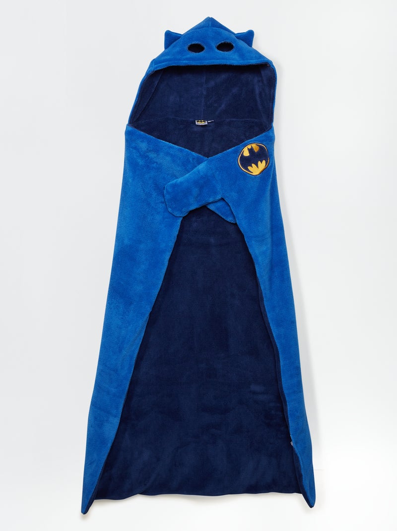 Plaid cape en polaire 'Batman' Bleu marine - Kiabi