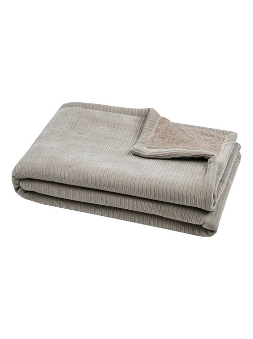 Plaid côtelé ultra doux - Kiabi Plaid côtelé ultra doux - Kiabi