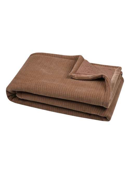 Plaid côtelé ultra doux - Kiabi Plaid côtelé ultra doux - Kiabi