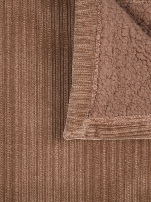 Plaid côtelé ultra doux - Kiabi Plaid côtelé ultra doux - Kiabi