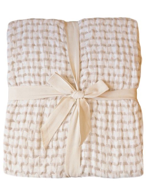 Plaid doux - effet gaufré - Kiabi Plaid doux - effet gaufré - Kiabi