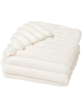 Plaid imitation fourrure/polaire – boudoir
