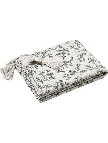 Plaid imprimé floral esprit campagne chic