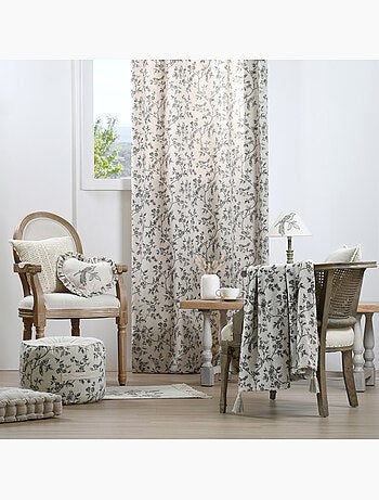 Plaid imprimé floral esprit campagne chic