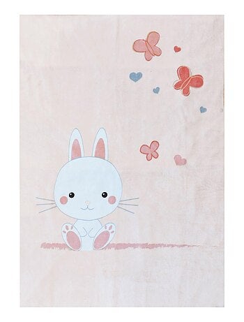 Plaid lapinou imitation fourrure