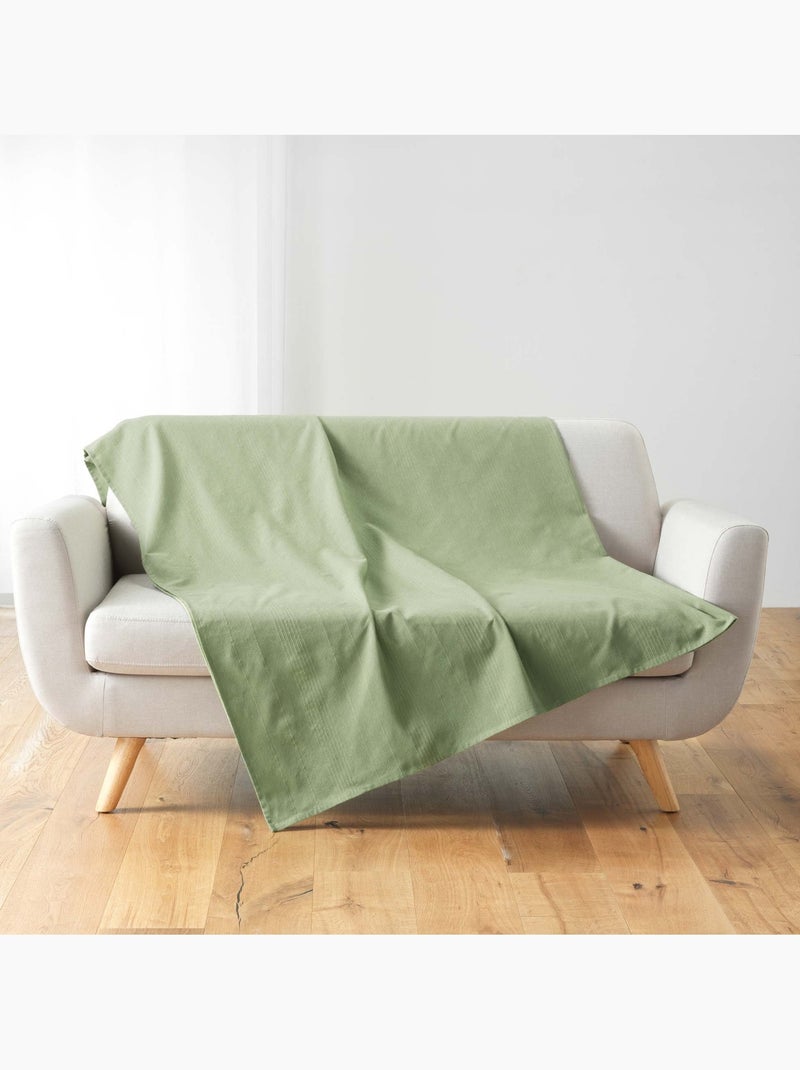 Plaid LUCILE - Douceur D'intérieur Vert Sauge - Kiabi
