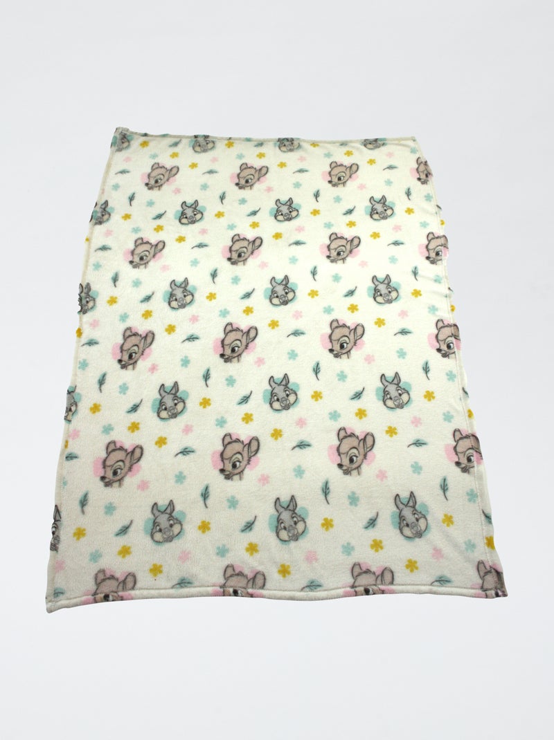 Plaid met Bambi-motiefje Biege - Kiabi