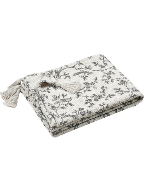 Plaid met bloemenprint in landelijke chic stijl - Kiabi Plaid met bloemenprint in landelijke chic stijl - Kiabi