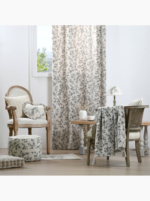Plaid met bloemenprint in landelijke chic stijl - Kiabi Plaid met bloemenprint in landelijke chic stijl - Kiabi