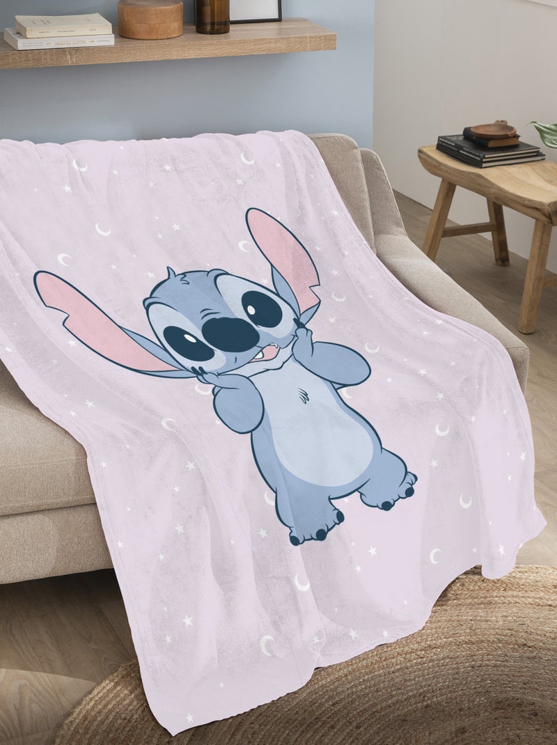 Plaid met Stitch-print paars - Kiabi