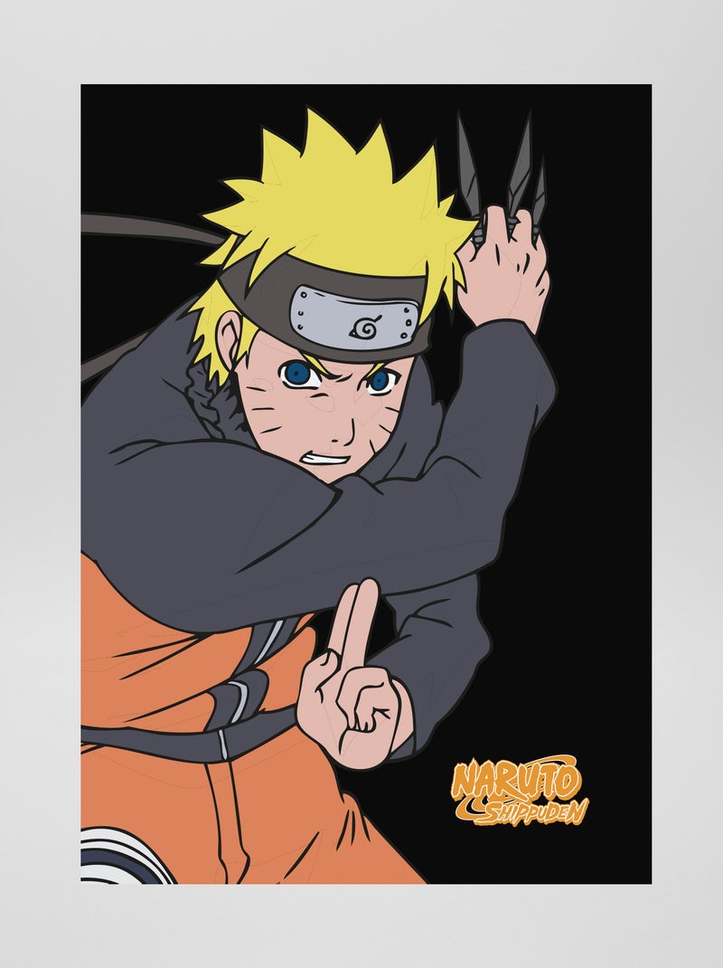 Plaid 'Naruto' Noir - Kiabi