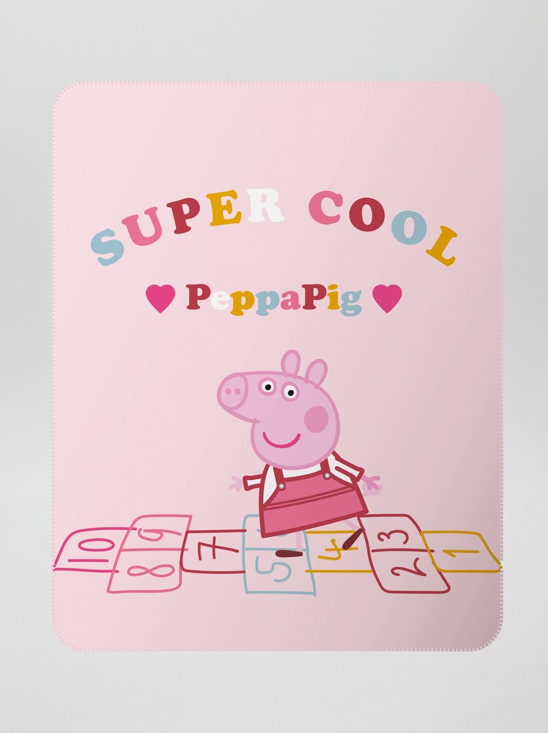 Plaid 'Peppa Pig' en polaire rose - Kiabi