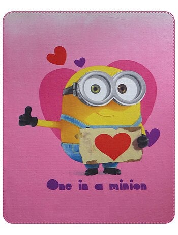 Plaid polaire imprimé, les minions the one