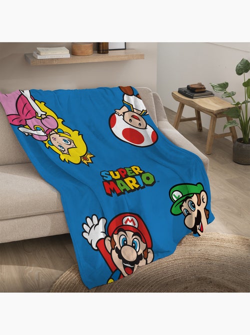 Plaid polaire imprimé, mario let's go - Kiabi