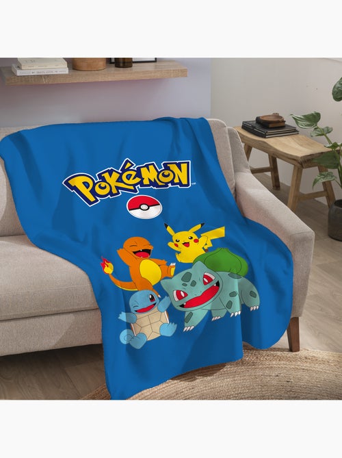 Plaid polaire imprimé, pokemon battle - Kiabi