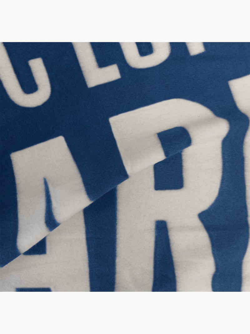 Plaid polaire imprimé, psg brille Bleu - Kiabi