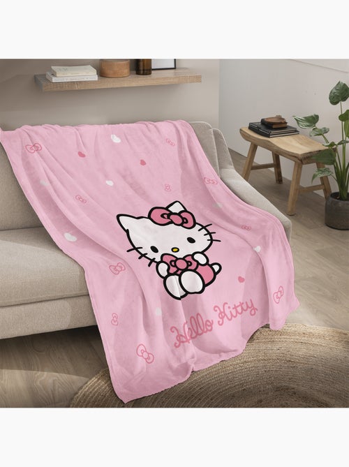 Plaid polaire imprimé toucher doux, hello kitty cute - Kiabi Plaid polaire imprimé toucher doux, hello kitty cute - Kiabi