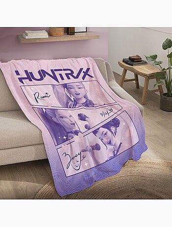 Plaid polaire imprimé toucher doux, kpop demon hunters golden