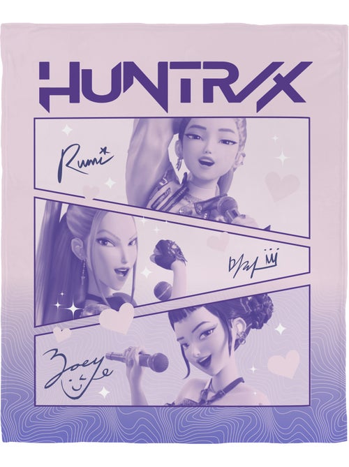 Plaid polaire imprimé toucher doux, kpop demon hunters golden - Kiabi