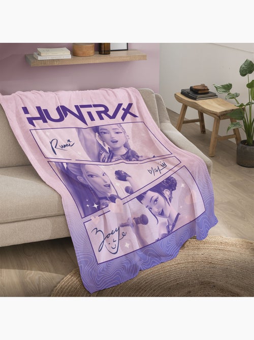 Plaid polaire imprimé toucher doux, kpop demon hunters golden - Kiabi