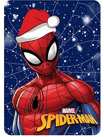 Plaid Polaire Spiderman Marvel Noël - 100 x 140 cm