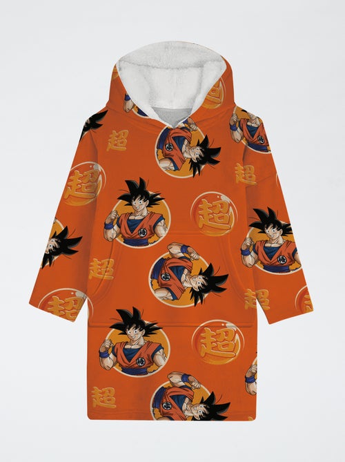 Plaid poncho enfant 'Dragon ball Z' à capuche polaire - Kiabi