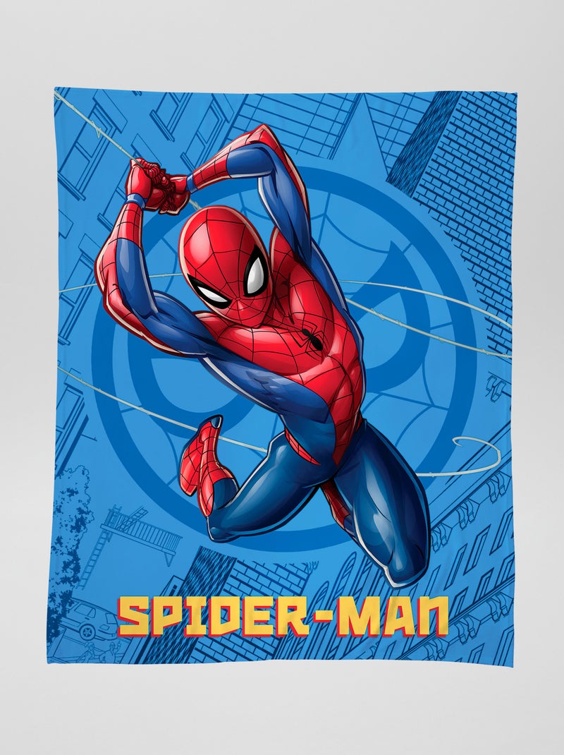 Plaid 'Spider-Man' bleu/rouge - Kiabi