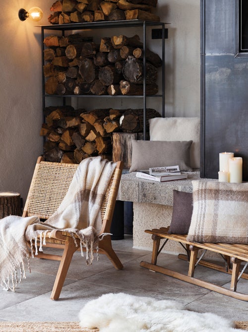 Plaid tartan ecossais - effet mohair - Kiabi Plaid tartan ecossais - effet mohair - Kiabi