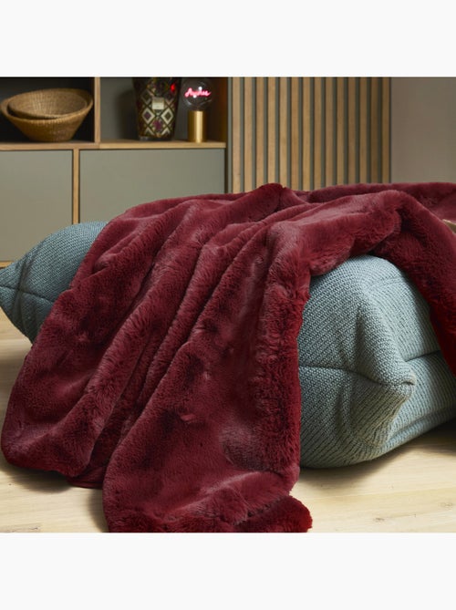 Plaid van imitatiebont 150x200 cm - Kiabi Plaid van imitatiebont 150x200 cm - Kiabi