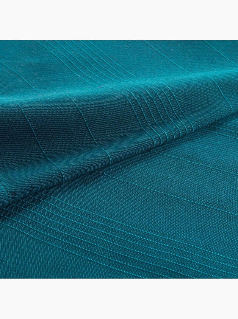 Plaid van katoen lucile douceur d'intérieur Blauw - Kiabi