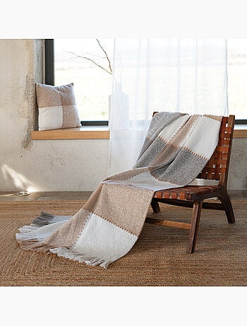 Plaid van mohair