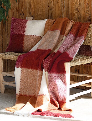 Plaid van mohair