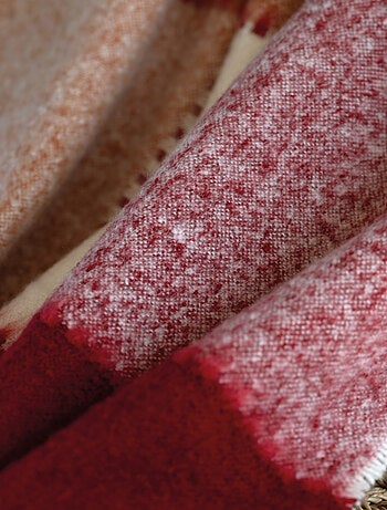 Plaid van mohair