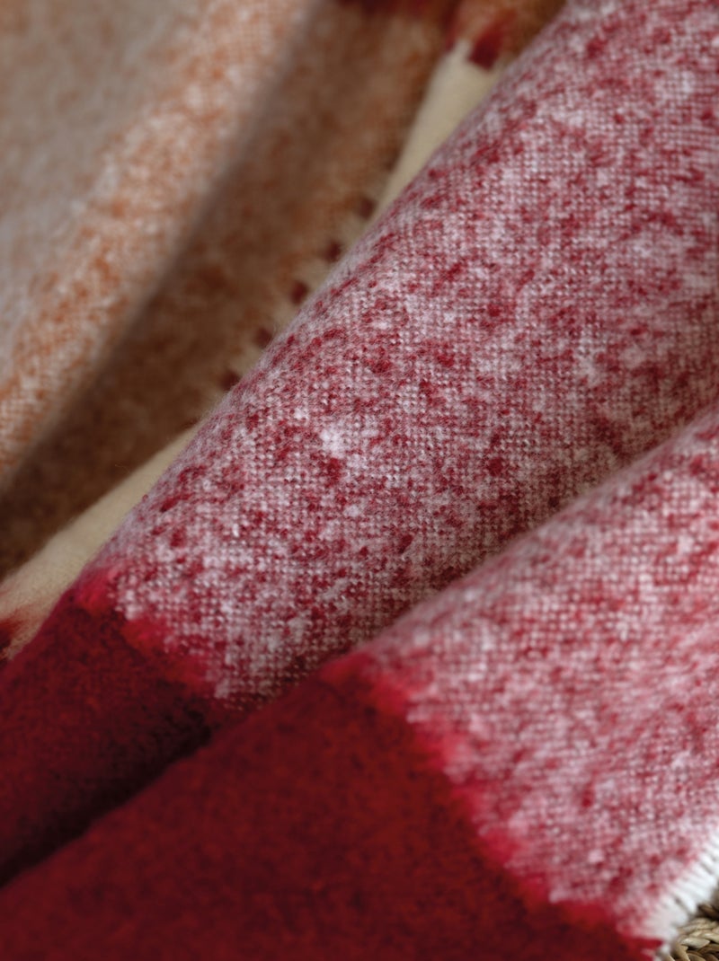 Plaid van mohair Bordeaux - Kiabi
