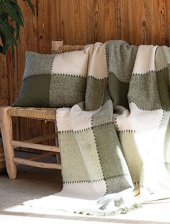 Plaid van mohair